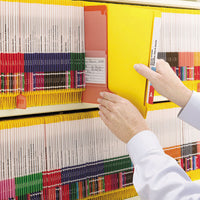 Reinforced End Tab Colored Folders, Straight Tab, Letter Size, Yellow, 100-box