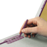 End Tab Pressboard Classification Folders With Safeshield Coated Fasteners, 2 Dividers, Letter Size, Gray-green, 10-box