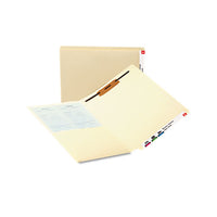 Heavyweight Manila End Tab Pocket Folders With Two Fasteners, Straight Tab, Letter Size, 50-box