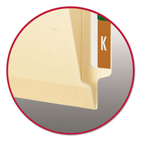 Tuff Laminated 2-fastener Folders With Reinforced Tab, Straight Tab, Letter Size, Manila, 50-box