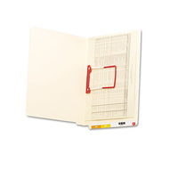 Heavyweight Manila Reinforced End Tab Folders With U-clip, Straight Tab, Letter Size, 50-box