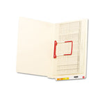 Heavyweight Manila Reinforced End Tab Folders With U-clip, Straight Tab, Letter Size, 50-box