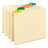 Alphabetic Top Tab Indexed File Guide Set, 1-5-cut Top Tab, A To Z, 8.5 X 11, Manila, 25-set