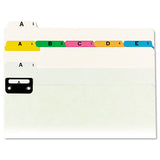 Alphabetic Top Tab Indexed File Guide Set, 1-5-cut Top Tab, A To Z, 8.5 X 14, Manila, 25-set