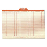 Manila Out Guides, Printed Form Style, 1-5-cut Top Tab, Out, 8.5 X 14, Manila, 100-box