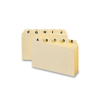 Manila Card Guides, 1-5-cut Top Tab, A To Z, 3 X 5, Manila, 25-set
