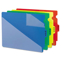 End Tab Poly Out Guides, Two-pocket Style, 1-3-cut End Tab, Out, 8.5 X 11, Yellow, 50-box