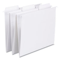 Fastab Hanging Folders, Letter Size, 1-3-cut Tab, White, 20-box