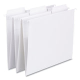 Fastab Hanging Folders, Letter Size, 1-3-cut Tab, White, 20-box