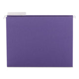 Color Hanging Folders With 1-3 Cut Tabs, Letter Size, 1-3-cut Tab, Purple, 25-box