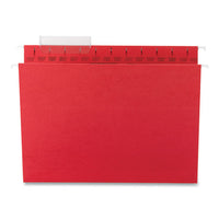Tuff Hanging Folders With Easy Slide Tab, Letter Size, 1-3-cut Tab, Red, 18-box
