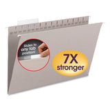 Tuff Hanging Folders With Easy Slide Tab, Legal Size, 1-3-cut Tab, Steel Gray, 18-box