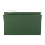 Tuff Hanging Folders With Easy Slide Tab, Legal Size, 1-3-cut Tab, Standard Green, 20-box