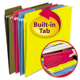 Fastab Hanging Folders, Legal Size, 1-3-cut Tab, Standard Green, 20-box