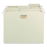 Fastab Tuff Hanging Pockets, Letter Size, 1-3-cut Tab, Moss, 9-box