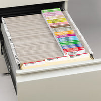 Viewables Hanging Folder Tab And Label Bulk Pack Refill, 1-3-cut Tabs, Assorted Colors, 3.5" Wide, 100-box