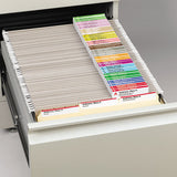 Viewables Hanging Folder Tab And Label Bulk Pack Refill, 1-3-cut Tabs, Assorted Colors, 3.5" Wide, 100-box