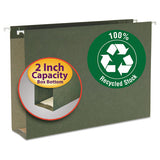 Box Bottom Hanging File Folders, Legal Size, Standard Green, 25-box