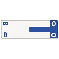 Alphaz Color-coded First Letter Combo Alpha Labels, B-o, 1.16 X 3.63, Dark Blue-white, 5-sheet, 20 Sheets-pack