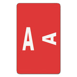 Alphaz Color-coded Second Letter Alphabetical Labels, A, 1 X 1.63, Red, 10-sheet, 10 Sheets-pack
