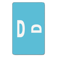 Alphaz Color-coded Second Letter Alphabetical Labels, D, 1 X 1.63, Light Blue, 10-sheet, 10 Sheets-pack