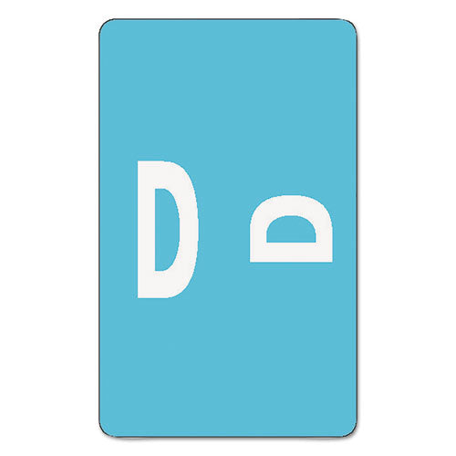 Alphaz Color-coded Second Letter Alphabetical Labels, D, 1 X 1.63, Light Blue, 10-sheet, 10 Sheets-pack