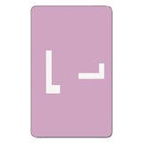Alphaz Color-coded Second Letter Alphabetical Labels, L, 1 X 1.63, Lavender, 10-sheet, 10 Sheets-pack