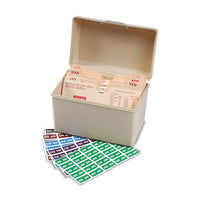 Monthly End Tab File Folder Labels, Jan-dec, 0.5 X 1, Assorted, 25-sheet, 120 Sheets-box