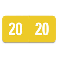 Yearly End Tab File Folder Labels, 23, 0.5 X 1, Purple, 25-sheet, 10 Sheets-pack