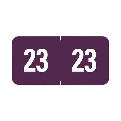 Yearly End Tab File Folder Labels, 23, 0.5 X 1, Purple, 25-sheet, 10 Sheets-pack
