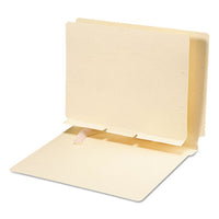 Self-adhesive Folder Dividers For Top-end Tab Folders, Prepunched For Fasteners, Letter Size, Manila, 100-box