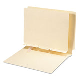 Self-adhesive Folder Dividers For Top-end Tab Folders, Prepunched For Fasteners, Letter Size, Manila, 100-box