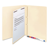 Self-adhesive Folder Dividers For Top-end Tab Folders W- 2-prong Fasteners, Letter Size, Manila, 100-box