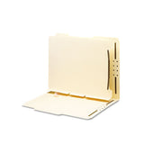 Self-adhesive Folder Dividers For Top-end Tab Folders W- 2-prong Fasteners, Letter Size, Manila, 100-box