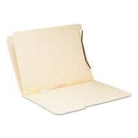 Self-adhesive Folder Dividers For Top-end Tab Folders W- 2-prong Fasteners, Letter Size, Manila, 100-box