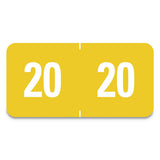 Yearly End Tab File Folder Labels, 23, 0.75 X 1.5, Purple, 500 Labels-roll