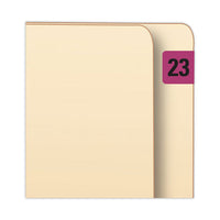 Yearly End Tab File Folder Labels, 23, 0.75 X 1.5, Purple, 500 Labels-roll