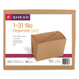 Indexed Expanding Kraft Files, 31 Sections, 1-31-cut Tab, Letter Size, Kraft