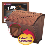 Tuff Expanding Files, 31 Sections, 1-31-cut Tab, Letter Size, Redrope