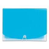 Poly Expanding File, 12 Sections, Letter Size, Teal-clear