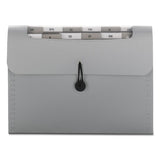 Step Index Organizer, 12 Sections, 1-6-cut Tab, Letter Size, Silver