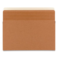 Easy Grip Pockets, 3.5" Expansion, Letter Size, Redrope, 25-box