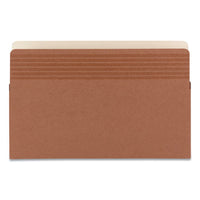 Easy Grip Pockets, 3.5" Expansion, Legal Size, Redrope, 25-box