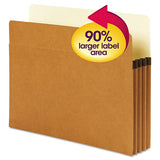 Supertab Pockets, 5.25" Expansion, Letter Size, Redrope, 10-box