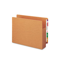 Heavy-duty Redrope End Tab Tuff Pockets, 5.25" Expansion, Letter Size, Redrope, 10-box