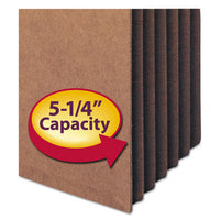 Redrope Drop-front File Pockets W- Fully Lined Gussets, 5.25" Expansion, Legal Size, Redrope, 10-box