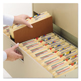 Redrope Drop-front File Pockets W- Fully Lined Gussets, 5.25" Expansion, Legal Size, Redrope, 10-box