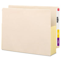 Manila End Tab File Pockets, 3.5" Expansion, Letter Size, Manila, 10-box