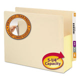 Manila End Tab File Pockets, 5.25" Expansion, Letter Size, Manila, 10-box