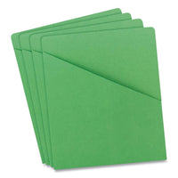 File Jackets, Letter Size, Green, 25-pack